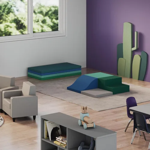 Miniatura 5 de Factory Direct Partners SoftScape 13232-138 - Escalador de esquina cuadrado para niños pequeños y niños, espuma suave segura para gatear