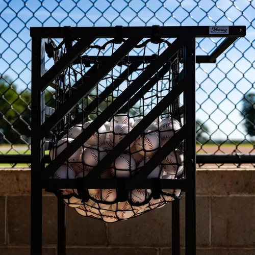 Miniatura 7 de Murray Sporting Goods Carrito de práctica de béisbol y sóftbol - Carrito de pelota resistente con ruedas, portador de bolas de gran capacidad