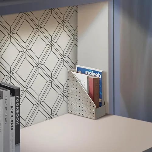 Miniatura 4 de Heroad Papel tapiz blanco para despegar y pegar, papel de contacto blanco y negro, papel de pared geométrico moderno para cuarto de bebé