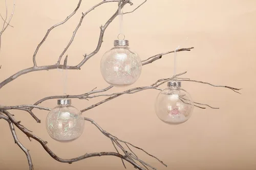Miniatura 8 de AMS Adornos de bolas de Navidad transparentes de 24 piezas, 2.76"/70mm, bolas de Navidad irrompibles para colgar, juego de esferas para árbol