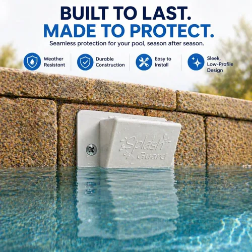 Miniatura 7 de The Skimmie Protector contra salpicaduras, reduce la pérdida de agua con protector contra salpicaduras para piscinas, fácil de instalar y reemplazo