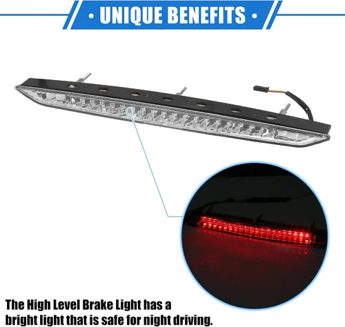 Miniatura 3 de Tercera luz de freno de alto nivel compatible con BMW Z4 E85, ABS transparente
