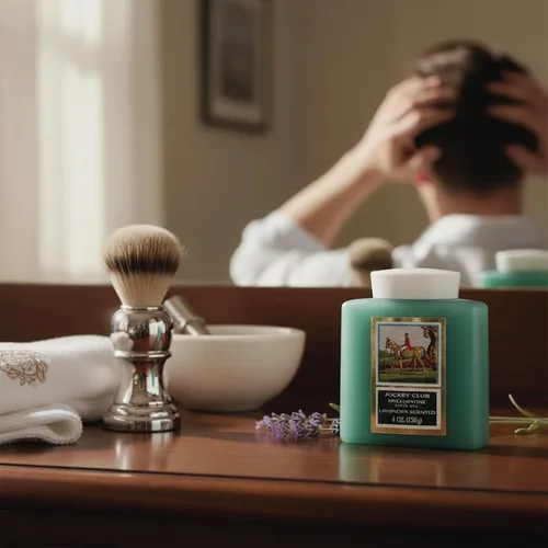Miniatura 4 de Jockey Club Solid Brilliantine - Aceite para peinar el cabello, ayuda a suavizar todo tipo de cabello, aroma a lavanda, tarro de plástico de 4 onzas