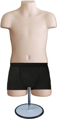 Miniatura 9 de Torso de maniquí infantil negro, forma de vestido con espalda hueca, con soporte acrílico para encimera o colgar, fácil de montar, tamaño 5T-7