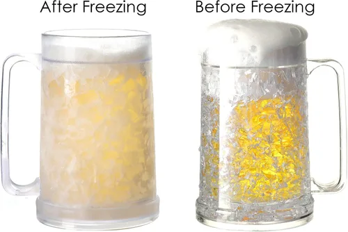 Miniatura 6 de Auhafaly Taza congeladora de doble pared, taza de hielo aislada con gel de 16 oz/15.2 fl oz (juego de 4)