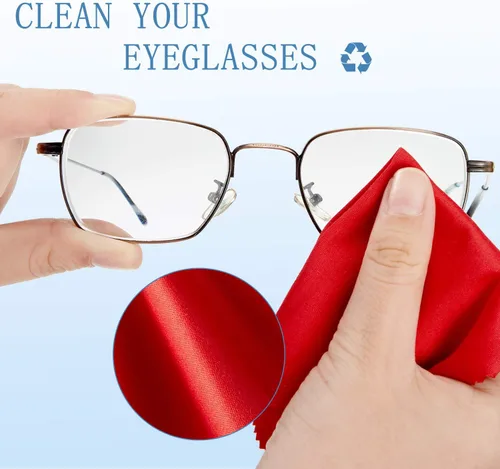 Miniatura 6 de Frienda 50 paños de limpieza de microfibra para lentes de 6 x 7 pulgadas, paño de limpieza para lentes de sol, lentes de sol, electrónica, gafas