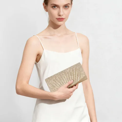 Miniatura 2 de Bolso de noche para mujer, bolso cruzado brillante para boda, fiesta formal, cóctel, baile de graduación