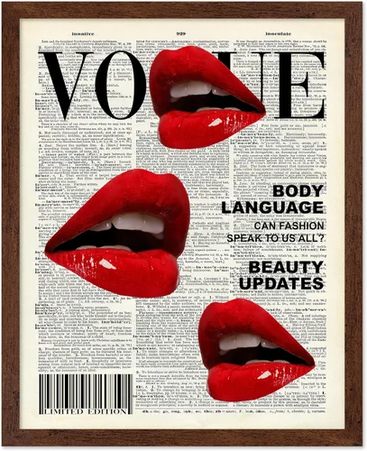 Miniatura 59 de Poster Master Impresión de labios dorados, póster de mordida de labio, arte moderno y minimalista, regalo bohemio para hombres y mujeres, diseño