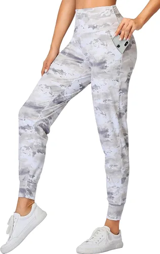 Miniatura 117 de Oalka - Pantalones deportivos para mujer, con cintura alta y bolsillos, para hacer deporte, yoga y entrenar