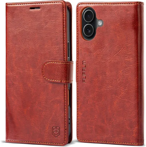 Miniatura 23 de Funda tipo cartera para iPhone 17 Pro Max con tarjetero de crédito, de piel sintética, con función atril, funda protectora a prueba de golpes
