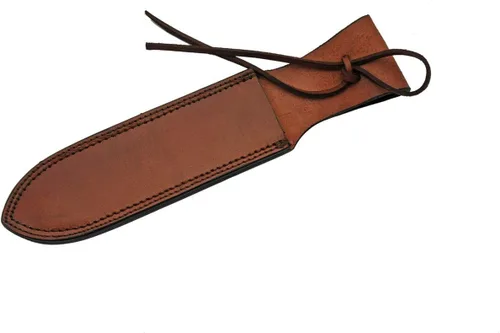 SZCO SUPPLIES Funda de cuero genuino marrón de 12 pulgadas/cuchillo