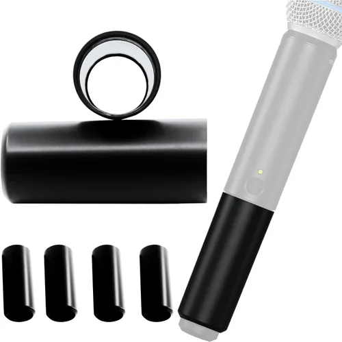 Cubierta de batería brillante compatible con Shure BLX2 / BLX288 - SM58 / Beta 58 /Beta 87 carcasa de micrófono inalámbrico tapa de cuerpo /