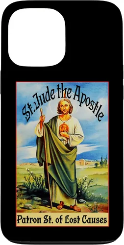 Funda para iPhone 13 Pro Max St. Jude el Apóstol de Jesús Causas Perdidas Patrono