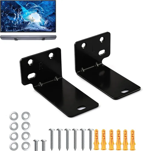 Miniatura 8 de Soporte de barra de sonido ajustable, soportes de pared universales para barra de sonido que funcionan con la mayoría de soportes de barra