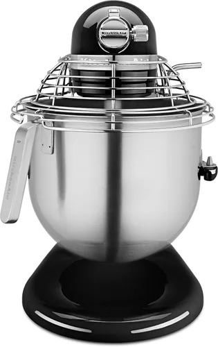 Miniatura 3 de KitchenAid Serie Comercial 8 Cuartos Mezclador de Pie con Soporte de Tazón y Protector de Acero Inoxidable - KSMC895 Negro ónice