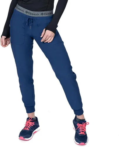 Miniatura 3 de Elements Select ES2936 - Conjunto de 7 bolsillos elástico en 4 direcciones con cuello en V y pantalones quirúrgicos para mujer