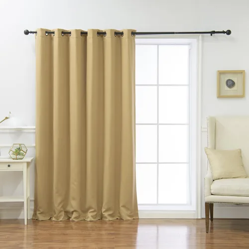 Miniatura 24 de Best Home Fashion Cortina térmica opaca con parte superior con ojales anchos Azul