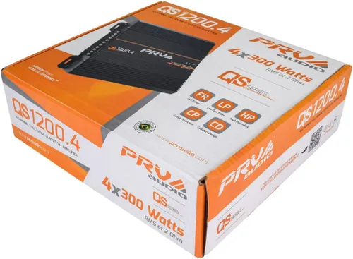 Miniatura 6 de PRV Audio QS1200.4 Amplificador de audio para coche compacto de 4 canales de 2 ohmios 4 x 310 vatios RMS a 2 ohmios - Estéreo de alta potencia de 12