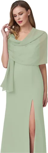 Miniatura 23 de Chales de gasa para mujer, bufandas para dama de honor, boda, noche, graduación, fiesta, ocasiones especiales, vestidos de 90 x 20 pulgadas