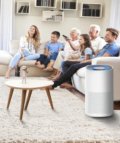 Miniatura 4 de Purificadores de aire para habitaciones grandes del hogar, limpieza rápida de hasta 1782 pies cuadrados, filtros True H13 HEPA 3 en 1, elimina
