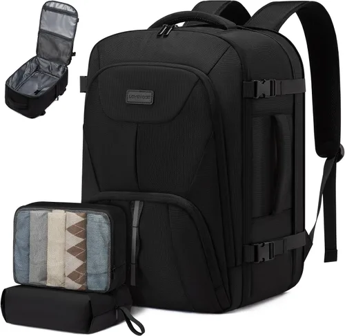 Miniatura 9 de LOVEVOOK Peersonal - Mochila de viaje extra grande de 40 L, bolsa de artículos Peersonal aprobada por vuelo, resistente al agua, mochila de 17 Azul