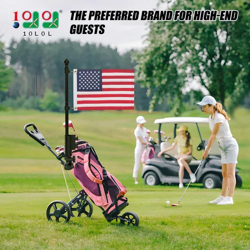Miniatura 2 de 10L0L Kit de soporte de paraguas para carrito de golf, rotación de 180 grados, ajuste universal para la mayoría de cochecitos, bicicleta, carrito