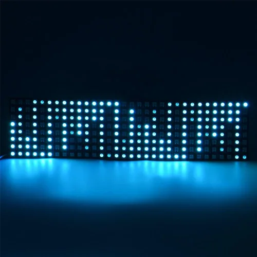 Miniatura 6 de 8x32 Panel de matriz LED 256 píxeles WS2812B Panel LED digital flexible direccionable individualmente a todo color DC5V