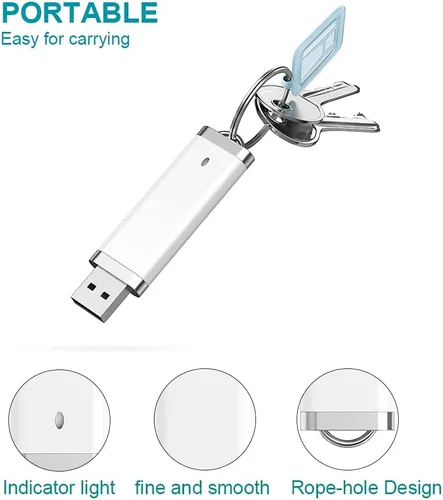 Miniatura 4 de KEXIN Paquete de 10 unidades flash USB 2.0 Flash Drive Pen Drive Memory Stick blanco