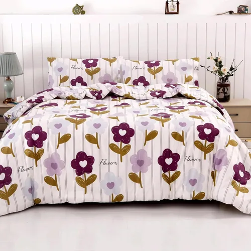 Miniatura 18 de SDIII - Juego de edredón de 3 piezas gris tamaño Queen con 2 fundas de almohada, juego de ropa de cama suave de microfibra cepillada gris para Gris