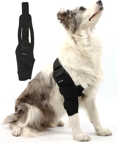 Miniatura 7 de Codera de perro para codo y hombro de mascotas para artritis de codo, displasia, callos de codo, codo para pierna delantera, protector de codo
