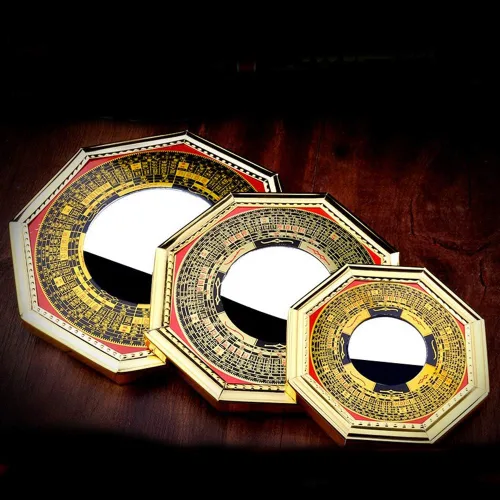 Miniatura 3 de better us Chino Feng Shui Cóncavo Bagua Espejo Madera Fengshui ba gua Espejos (Pequeño)