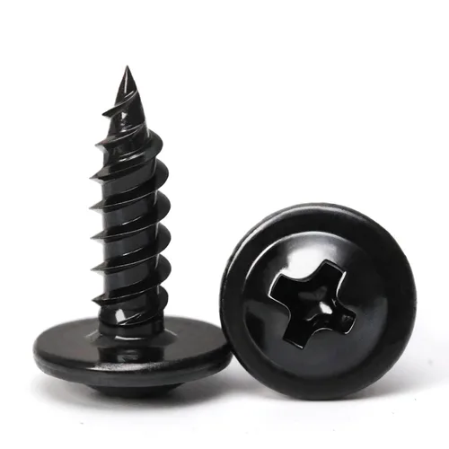 Miniatura 13 de (350 piezas) Tornillos para madera #8×5/8" de acero aleado estándar Phillips cabeza de brida autorroscantes rápidos por B1jounie YA plateado