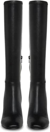 Miniatura 4 de SOVANYOU Botas altas de piel sintética para mujer, punta cuadrada, tacón grueso, hasta la rodilla, con cremallera lateral