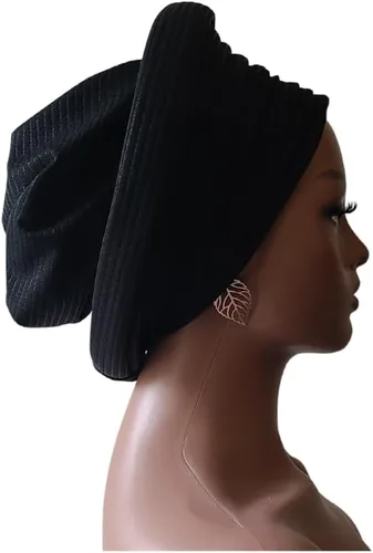 Miniatura 2 de ADEPAPLUS Handmade African Turban Gele Headwrap (One Size Fits Most Heads), Handmade African Head Wrap, Already Made, Colorful Head Tie For Women