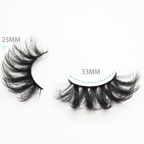 Miniatura 6 de DAODER Pestañas postizas de 0.98 pulgadas (0.984 in), pestañas largas de visón 8D, pestañas de visón de volumen dramático para mujeres, paquete de 7