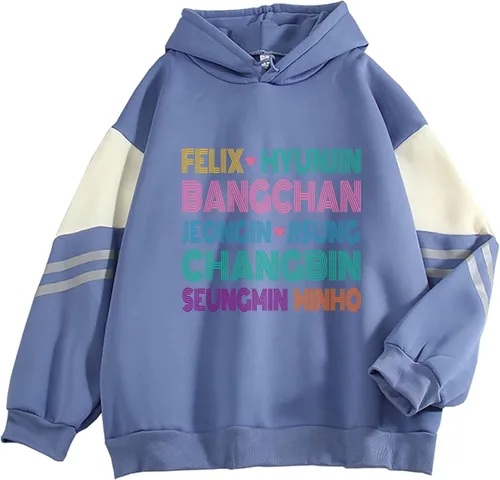 Miniatura 17 de Outofgas Stray Kids - Sudadera con capucha Felix Bangchan Hyunjin Jisung Changbin Minho Seungmin Jeongin Merch para mujer
