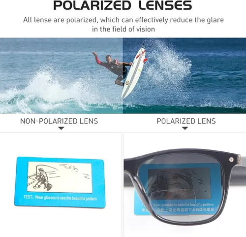 Miniatura 3 de YIMI Gafas de sol bifocales polarizadas para lectura con protección UV400, lentes de bloqueo de luz azul, lentes de lectura bifocales tintadas