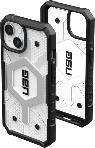 Miniatura 10 de URBAN ARMOR GEAR UAG - Funda compatible con iPhone 15 Plus de 6.7 pulgadas, Pathfinder transparente ceniza/negro, imán integrado compatible
