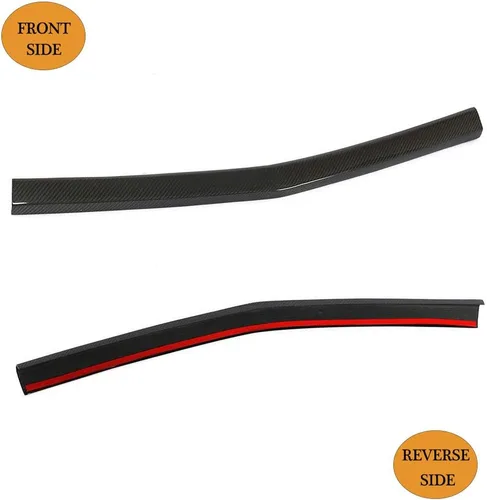 Miniatura 6 de Centro de labio delantero de fibra de carbono para Cadillac CTS-V Coupe Sedan 2009-2015 Alerón superior de barbilla Vents Cover Flaps