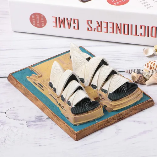 Miniatura 5 de NOLITOY Adornos arquitectónicos simulados - Decoración de resina Modelo único Home Desk Decoratione