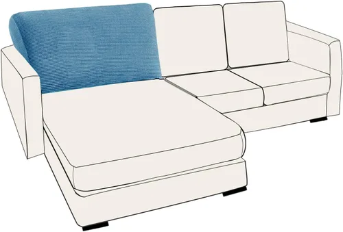Miniatura 61 de UNBBRRL Fundas de cojín de asiento para sofá, elásticas, funda de cojín individual para sofá, fundas de cojín para sofá, fundas de héroe protegen