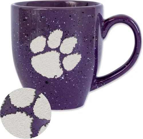 Miniatura 363 de Rico Industries NCAA Virginia Tech Hokies Maroon - Taza de café de cerámica grabada con láser, color del equipo, 16 onzas