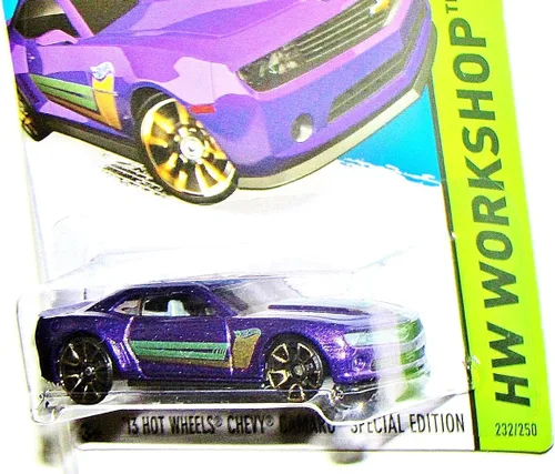 Miniatura 2 de Hot Wheels, 2015 HW Workshop, '13 Hot Wheels Chevy Camaro Edición Especial [Púrpura] 232/250