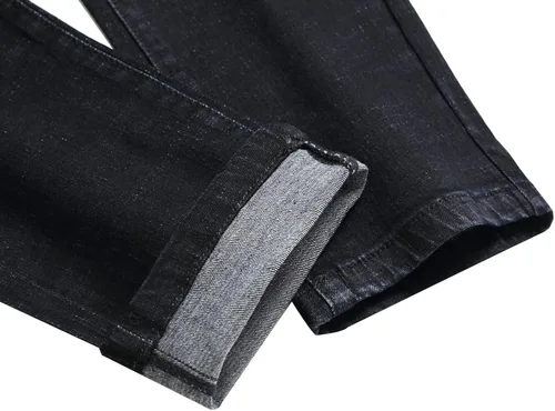 Miniatura 7 de QIMYUM Pantalones de mezclilla de corte ajustado para hombre