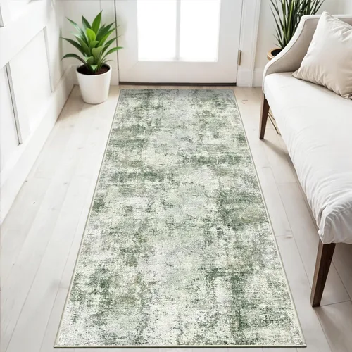 Miniatura 11 de Alfombra de pasillo lavable de 3 x 12: alfombra antideslizante fácil de limpiar - Alfombras suaves para sala de estar, dormitorio, cocina, alfombra