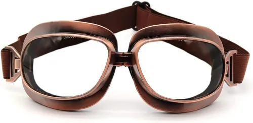 Miniatura 16 de kucehiup Gafas de aviador vintage para motocicleta