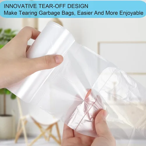 Miniatura 6 de SOSOHOME Bolsas de basura de 6 galones, bolsas de basura pequeñas, se adaptan a contenedores de 5 a 6 galones, revestimientos de basura