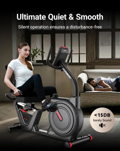 Miniatura 4 de HARISON Pro Recumbent Exercise bike with Arm Exerciser for Adult and Seniors, Low-Impact Recumbent Stationary Bike for Knee-Friendly 400LBS