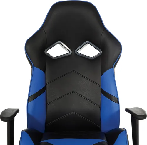 Miniatura 13 de OSP Home Furnishings Vapor - Silla ergonómica ajustable de piel sintética con respaldo alto y asiento de resorte helicoidal y flujo de aire