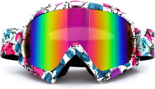 Miniatura 14 de FMY Gafas de motocross para hombres, mujeres y jóvenes, antiarañazos, a prueba de polvo, UV400 ATV